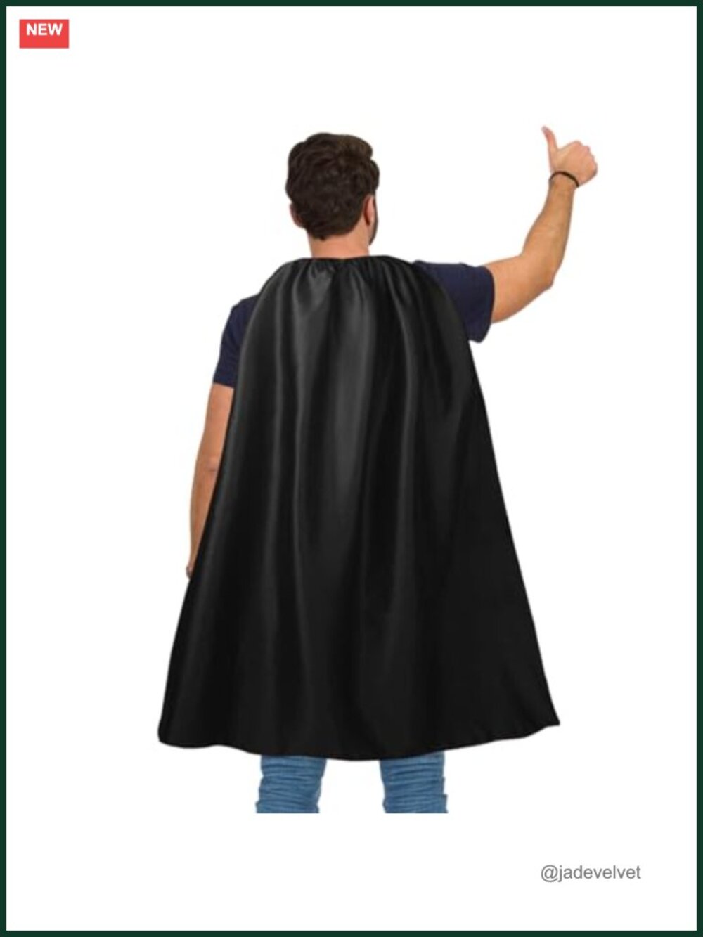 Adult Halloween Vampire Cape and Mask Set Polyester Costume Party Favor for Men